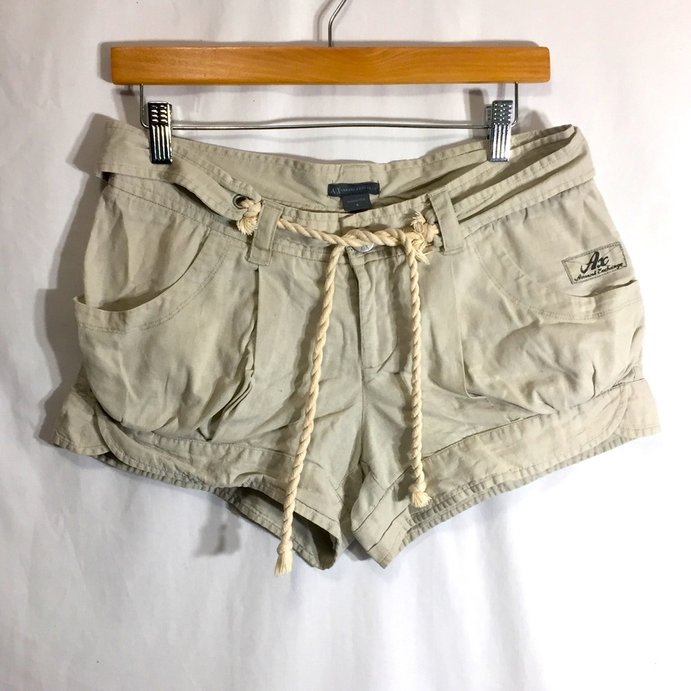 Armani Exchange Linen Safari Shorts